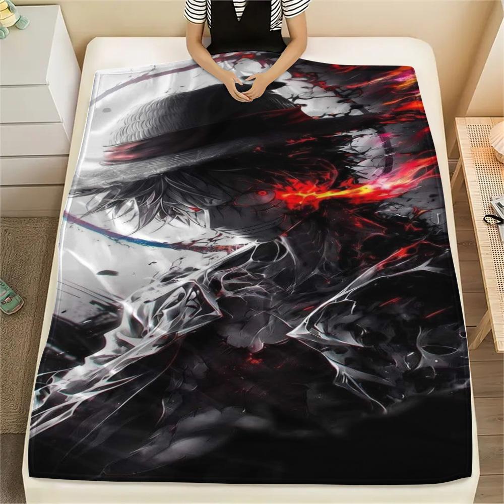 

Luffy Simple Daily Flannel Blanket, Warm Printed Cover for Indoor Relax, Outdoor Picnic and Travel Break.-TING 75x90cm