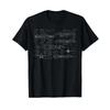 F16 Gevechtsvliegtuig Blauwdruk Ontwerp T-shirt Vintage Uitgerekt Casual Designer Kleding Streetwear Ademend Unisex