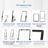 60x90cm Double-Sided Height-Adjustable Whiteboard with Stand