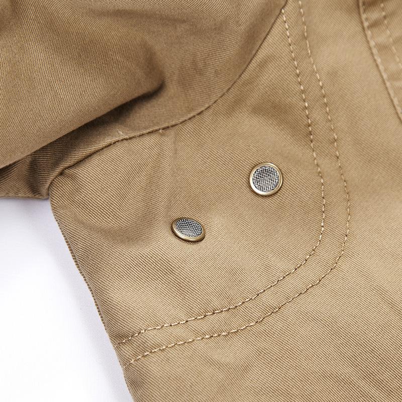 Chaqueta Casual de Negocios para Hombre de Primavera y Otoño Talla Grande de un Solo Botón con Protección Solar Retro de una Sola Capa