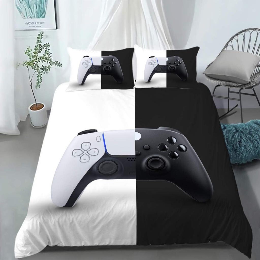 Gamepad Digital Printing Three-Piece Set, Home Textile Four-Piece Set, Quilt Cover, Bed Linen, Bedding