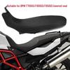Lowered Seat Cushion for BMW F700GS/F800GS/F650 - Integrated Design, Leather, Low Seat Version.