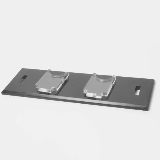 2Pcs Acrylic Multi-Function Display Stand Easy Assembly High Visibility Transparent Desktop Holder Storage Stand