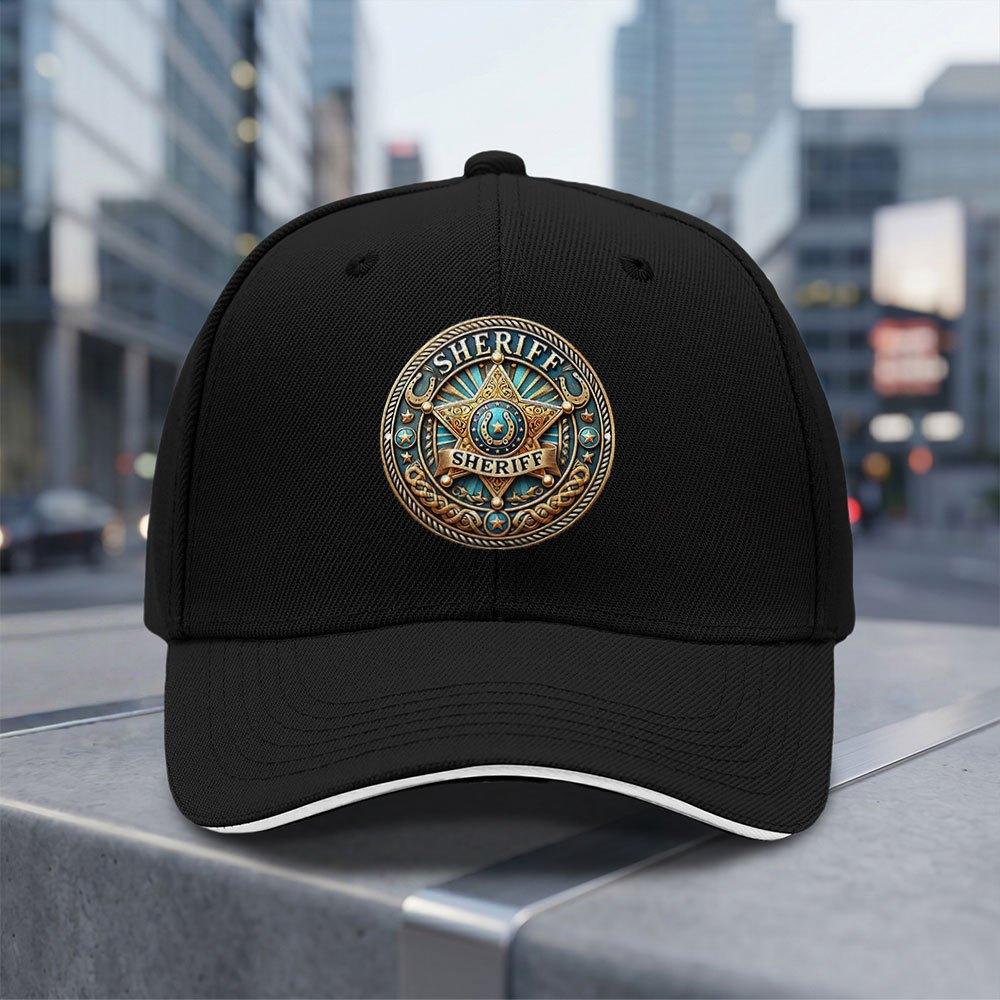 Sheriff Badge Adjustable Baseball Cap Lightweight Breathable AllSeason Daily Commuting Trendy Gift