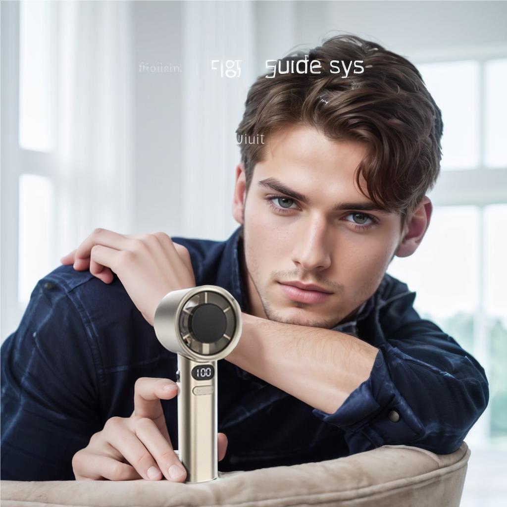 Portable Hand Fan , 120 Wind Speeds, Mini Bladeless Handheld Fan, USB Rechargeable Personal Highspeed Fans, Electric Eyelash Fan