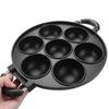 Anti-scald Handle Takoyaki Maker Aluminum Cake Ball Plate Grill Pan 7-Hole Cake Cooking Pan  Scones