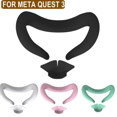 For Meta Quest 3 Silicone Cover Sweatproof Anti-drop Eye Mask Face Protector Replaceable For Quest 3 VR Accessories