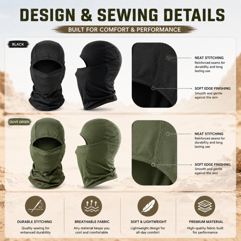 Xiaomi Summer Desert Outdoor Face Cover Balaclava, 4 Colors, Full Head Mask for Hiking Cycling Camping