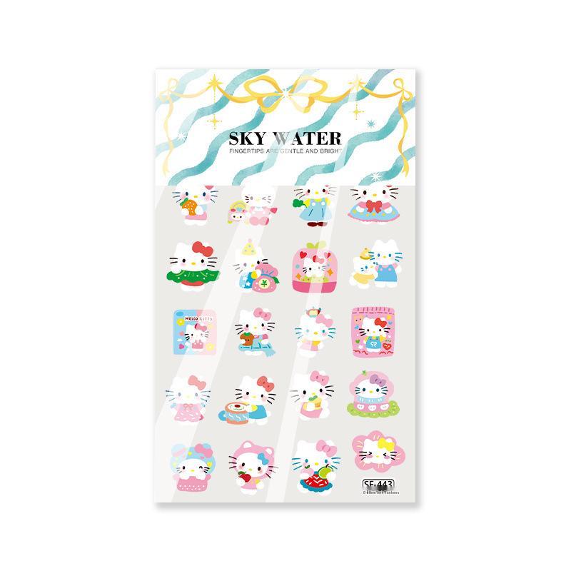 Sky Hello Kitty Nail Art & CCD Camera Stickers