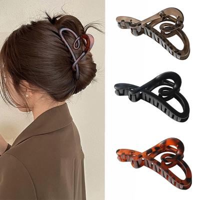 Buzlu Aşk Klipsi Mektup Toka Moda Yüksek Kaliteli Niş Saç Köpekbalığı Klipsi Saç Aksesuarları