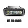 Tire Pressure Monitoring System Car Safety Alarm Wireless Solar/USB Powered 4/6 Sensors Color Digital Display For Caravan TruckTire Pressure