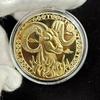 4cm Zodiac Souvenir Coin Collectible Physical Collection Lucky Metal Antique Home Decorations