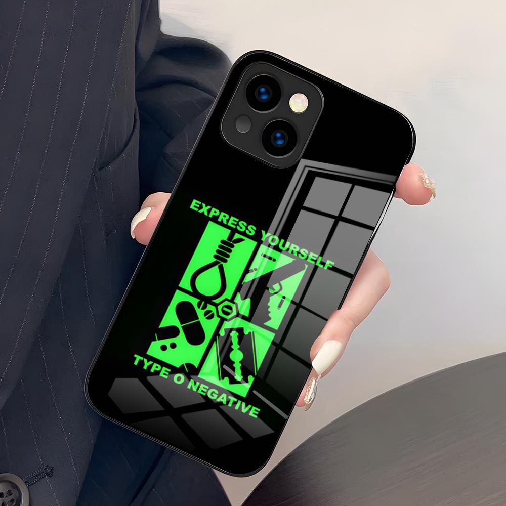 Rock Band Type O Negative Phone Case For IPhone 17 Pro Max 15 Pro 16 14 Plus 12 13 Mini 11 Pro Shockproof Glass Cover