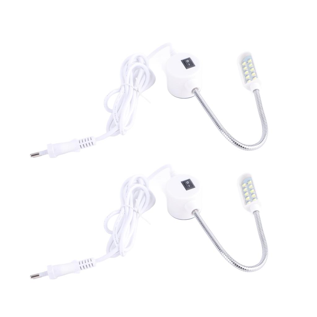 2pcs LED Sewing Machine Light Flexible Work Sewing Light with Magnetic Base