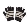 Kids Striped Pattern Gloves Full Finger Warm Mittens Stretchable Windproof Mittens for Kids Cycling Skiing Supplies