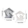 Birdhouse Casting Mold Easter Bird Ornament Casting Silicone Mold Spring Holiday Ornament Heart Pattern Bird House Pendant Mold