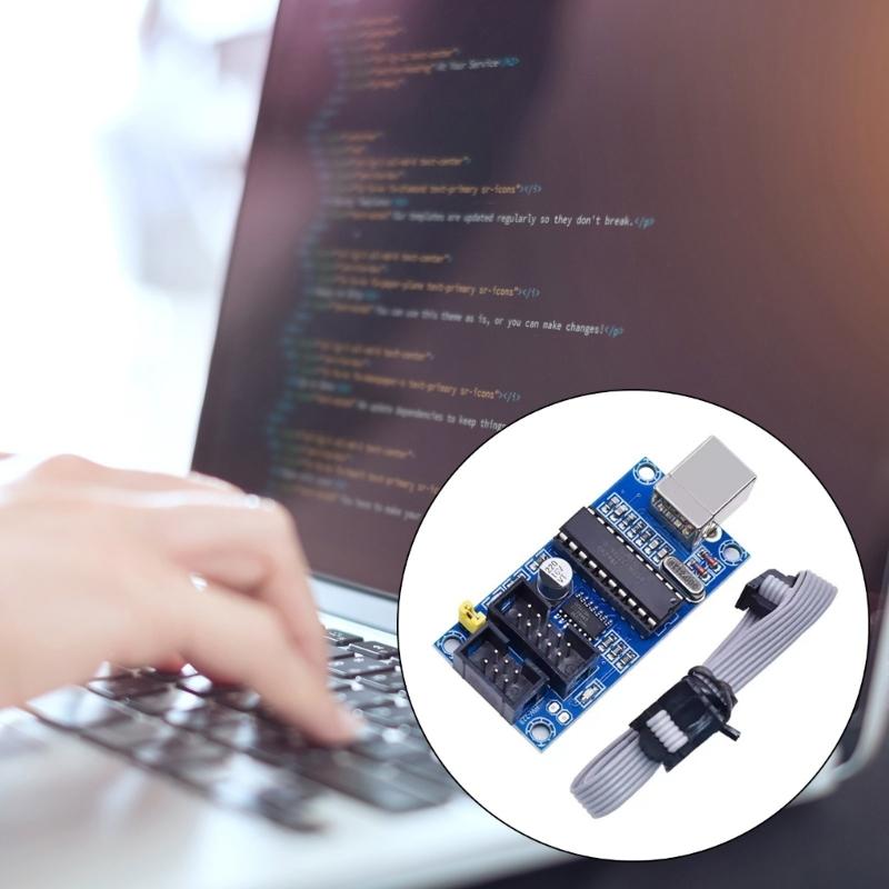 Portable USB Powered AVR Programmer USBTinyISP AVR ISP Programmer For Bootloader Installation 6Pin /10Pin Adapter