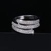 Micro-inlaid zirconia simple and elegant ring