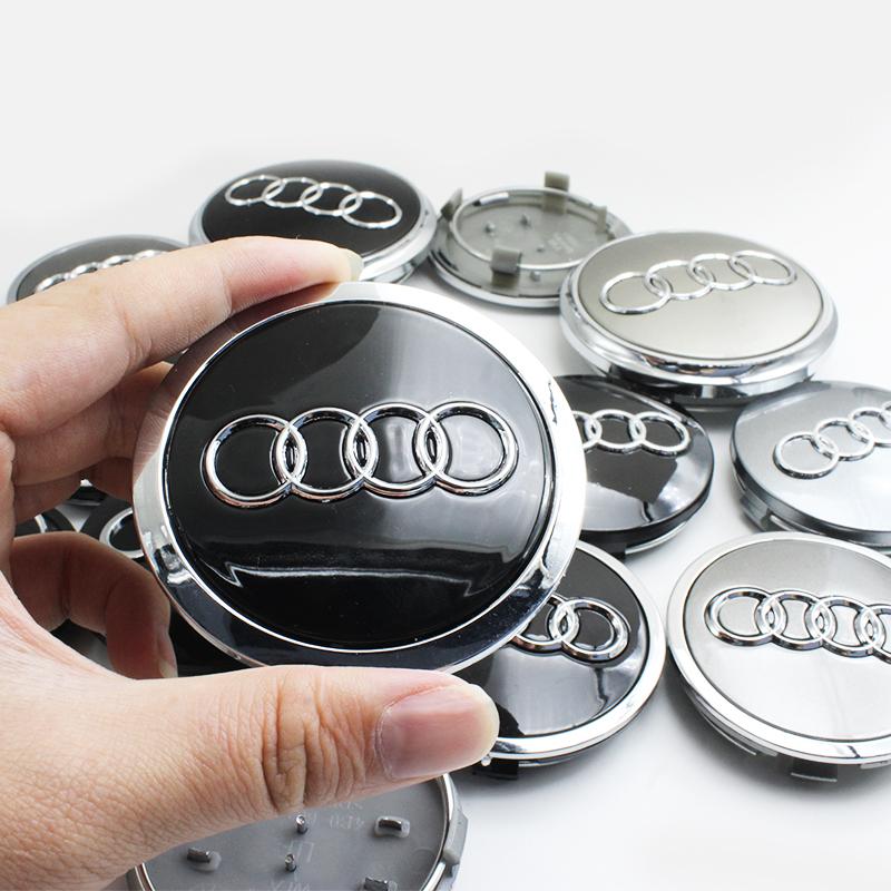 4Pcs 60mm 61mm 68mm 69mm 77mm Car Wheel Hub Center Cap Covers Accessories For 3F A1 A3 A4 A5 A6 A7 A8 Q2 Q3 Q5 Q7 TT S line S3D4s18