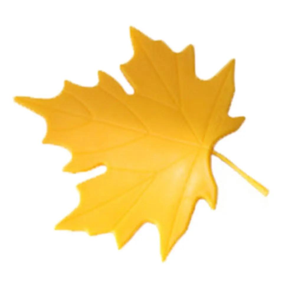 Maple Leaf Shape Anti-Collision Door Wedge Silicone Slip-resistant Door Stopper Living Room Kitchen Furniture Accessories