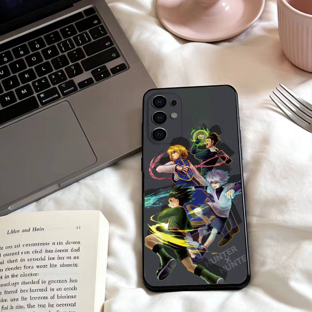 HEISS Anime H-Hunter x Hunter Handyhülle Für Samsung S25,24,23,22,30,21,10,9,Ultra,Plus,Lite,FE,4,5 G Weiche Schwarze Hülle