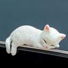 4Pcs Cartoon Cats Miniature Figurines Resins Craft Figures Computer Monitors Desktop Decors Car Central Screen Ornaments