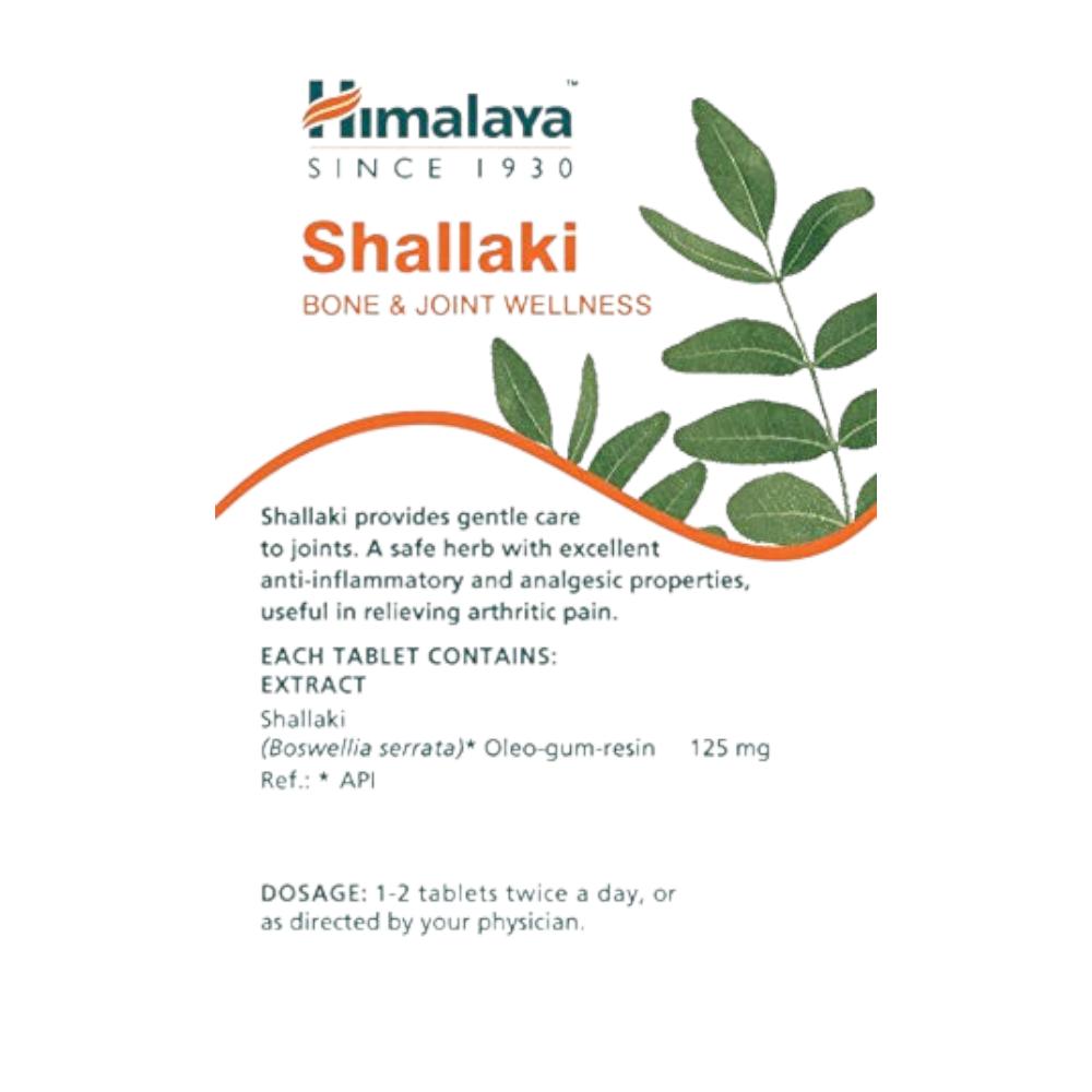 Himalaya Wellness Shallaki Bone And Joint Tablets 60 Count Pain Relief Anti-Inflammatory Supplement