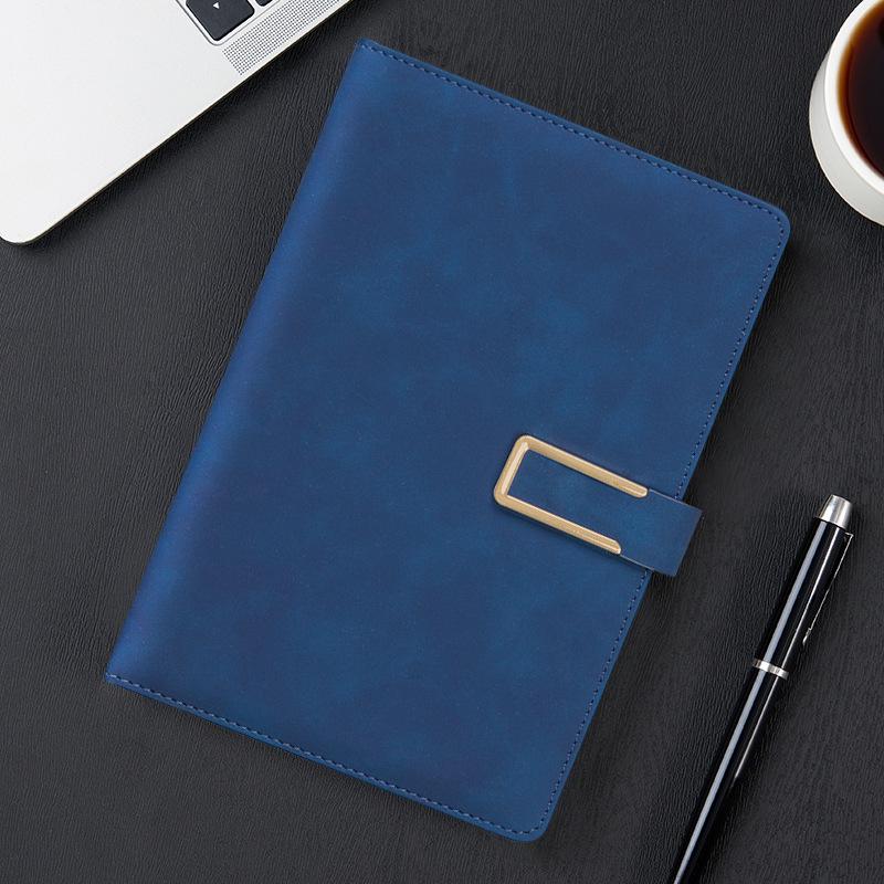 Maßgeschneidertes Business-Notizbuch aus weichem Leder mit Stifthalter