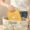 WORTHBUY 1200/1400ml Plastic Divided Lunch Box For Student Microwave Portable Large Capacity Sealed Fruit Salad Food Container