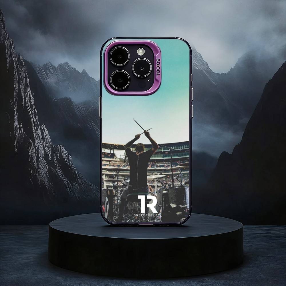 Pop Rock Band Onerepublic Phone Case For iPhone17,16,15,14,13,12,11 Plus,Pro Max Black Candy Silver Phone Case