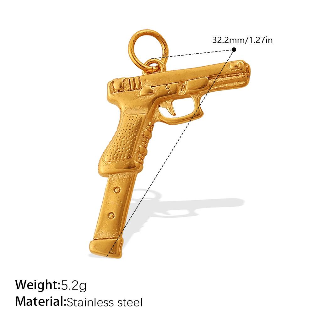 Hip Hop Toy Pistol Accessories Handsome Trend Punk Pendant
