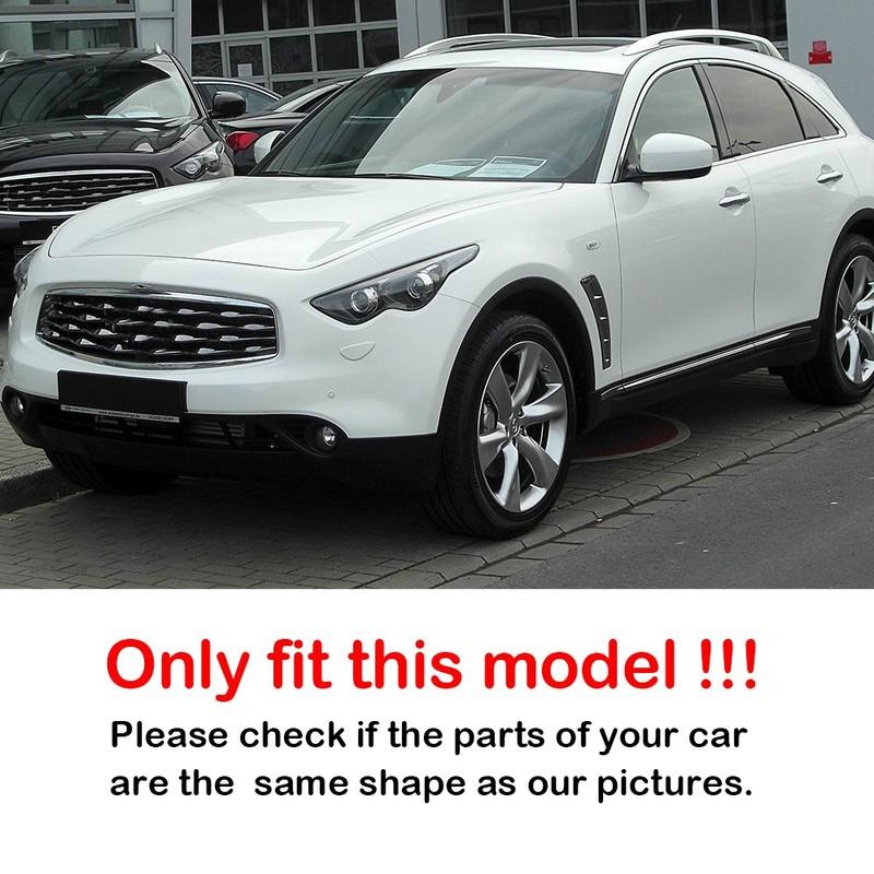For Infiniti FX35 FX37 EX35 EX37 2009-2014 Car Sticker Rearview Side Mirror Cover Wing Cap Exterior Case Trim Accessories Parts