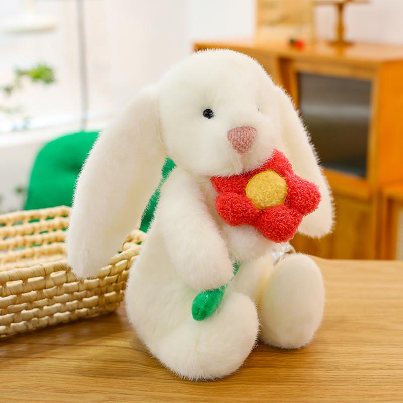 

Plush Bunny Doll With Heart Embroidery For Girls And Kids Gift Style D,40cm