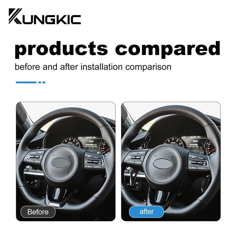 For KIA Stinger Hatchback Van CK K8 GT S GTS GT2 GT+ GTLine 2018- Abs Car Steering Wheel Paddle Shift Extension Shifter Trim