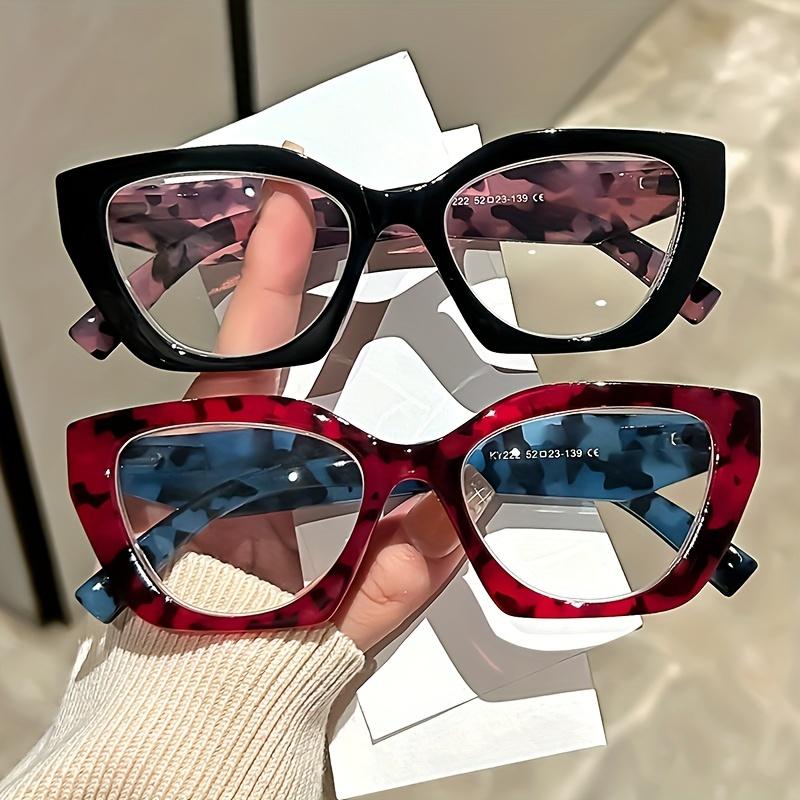 Vintage Cat Eye Reading Glasses For Women - Oversized Thickened Frame, Trendy Style, Clear Vision for Daily Use