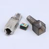 1Pc Rj45 Cat8 Cat7 Cat6A Connectors Tool-Free Zinc Alloy Shielded Ethernet Termination Plugs For 23Awg Sftp Cables