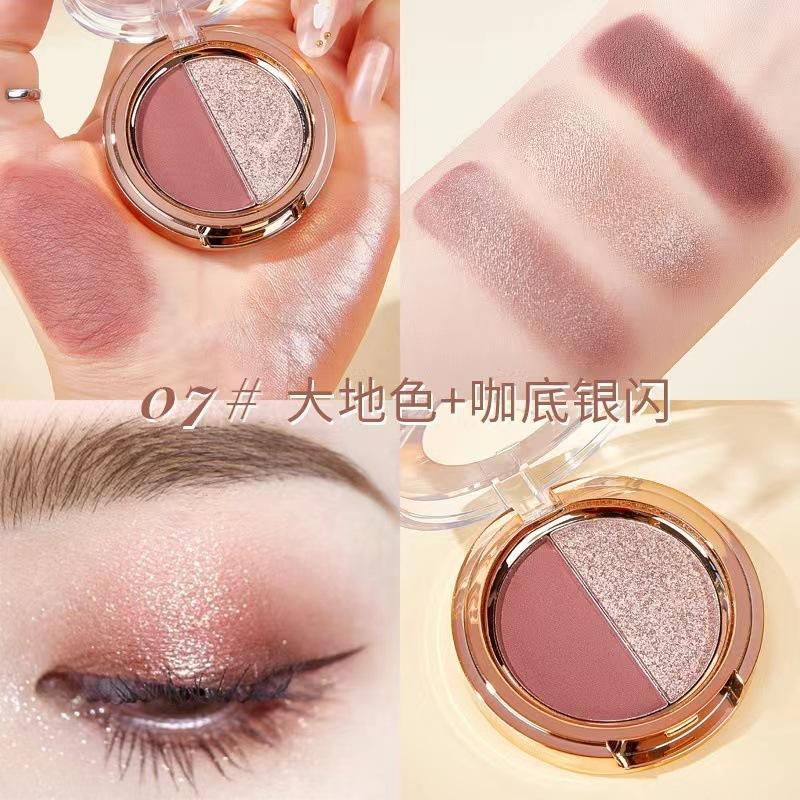 K Apeine Two Color Eyeshadow Palette Matte Shimmer Powder