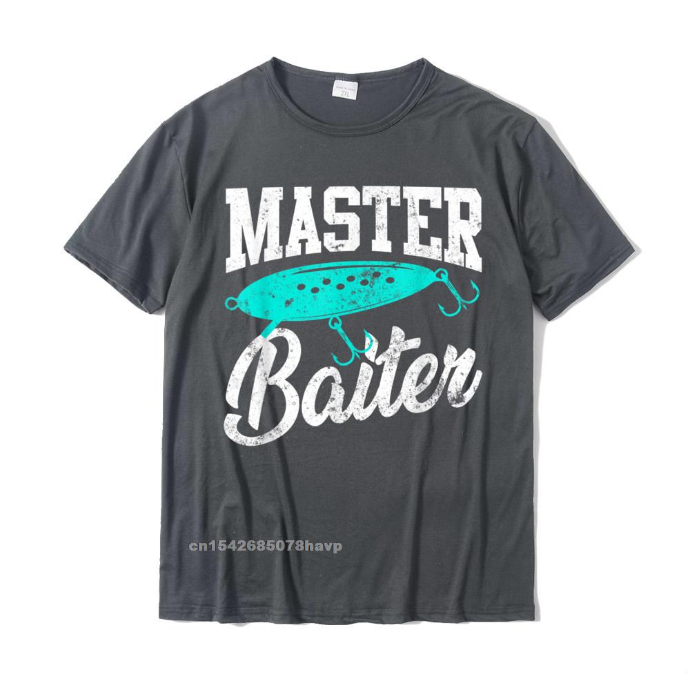 Funny FisherUnisex Gifts Adult Humor Fishing Tees Master Baiter TShirt Custom T Shirt For Unisex Cotton Tshirts Family Classic