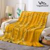 Yellow Crack Rock Texture Flannel Blanket Warm Soft Halloween Christmas Decorative Couch Warm Cozy All-Season Gift