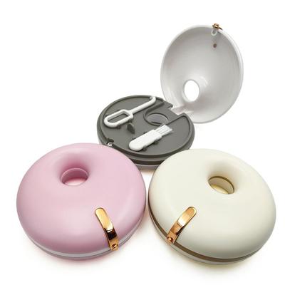 Neue Aufbewahrungsbox für Zahnprothesen, tragbar, doppellagig, rund, für Zahnspangen, kieferorthopädische Aufbewahrung, magnetischer Aligner-Organizer-Halter