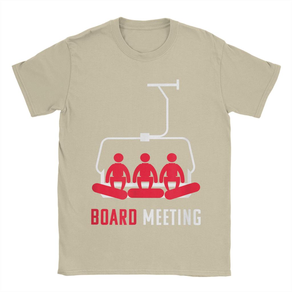 Snowboard Board Meeting T-Shirt Sommer Baumwoll-T-Shirts Für Unisex Trendiger Aufdruck T-Shirt Kurzarm Y2K Lustiges Oberteil Shirts