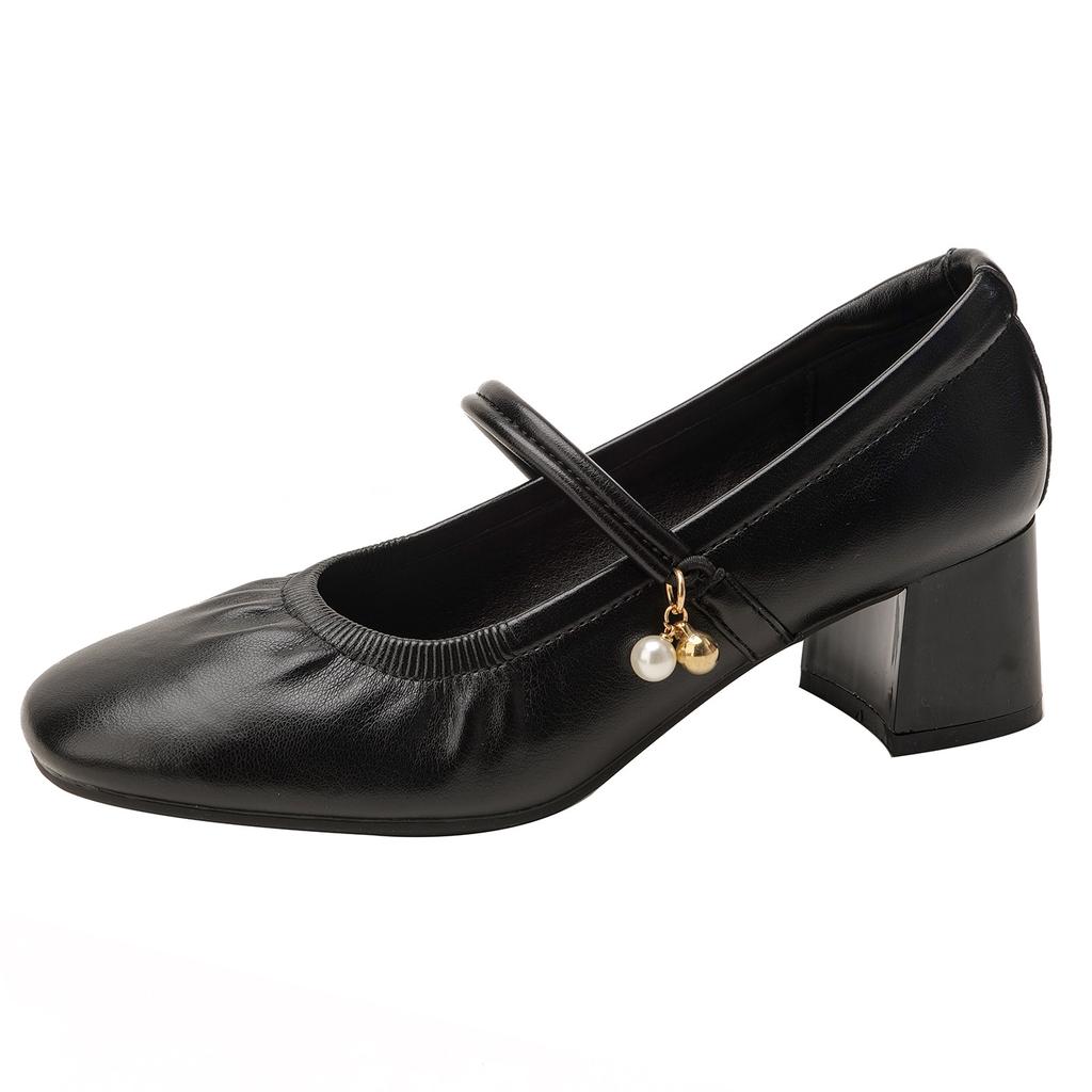 Single Shoe Women 2026 Spring and Autumn New Item, Thick Heel Mary Jane Paired with Cheongsam Shoes for Women