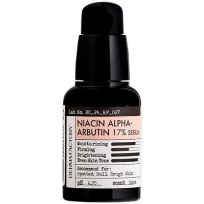 Derma Factory Niacinamid Alfa-Arbutin 17% Serum Lysnende Hudtoneforbedrende 30ml Koreansk Hudpleie Ansiktspleie