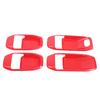 4pcs Inner Door Handle Bowl Cover Trim Set Interior Door Bowl Panel Protector Sticker Replacement for JL JLU 2018-2025