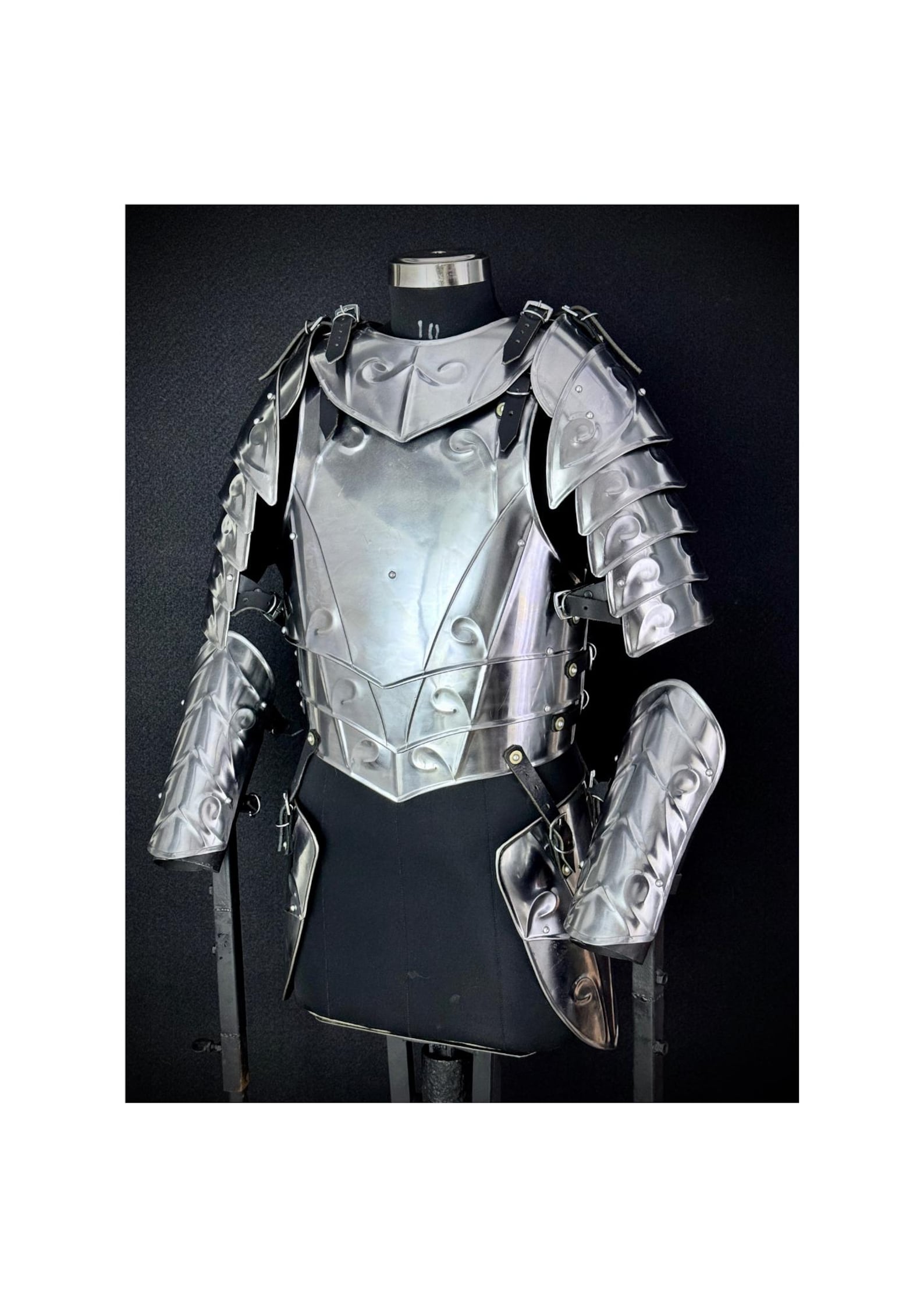 Medieval Knight Steel Armor Costume Set for LARP Cosplay Renaissance Faire