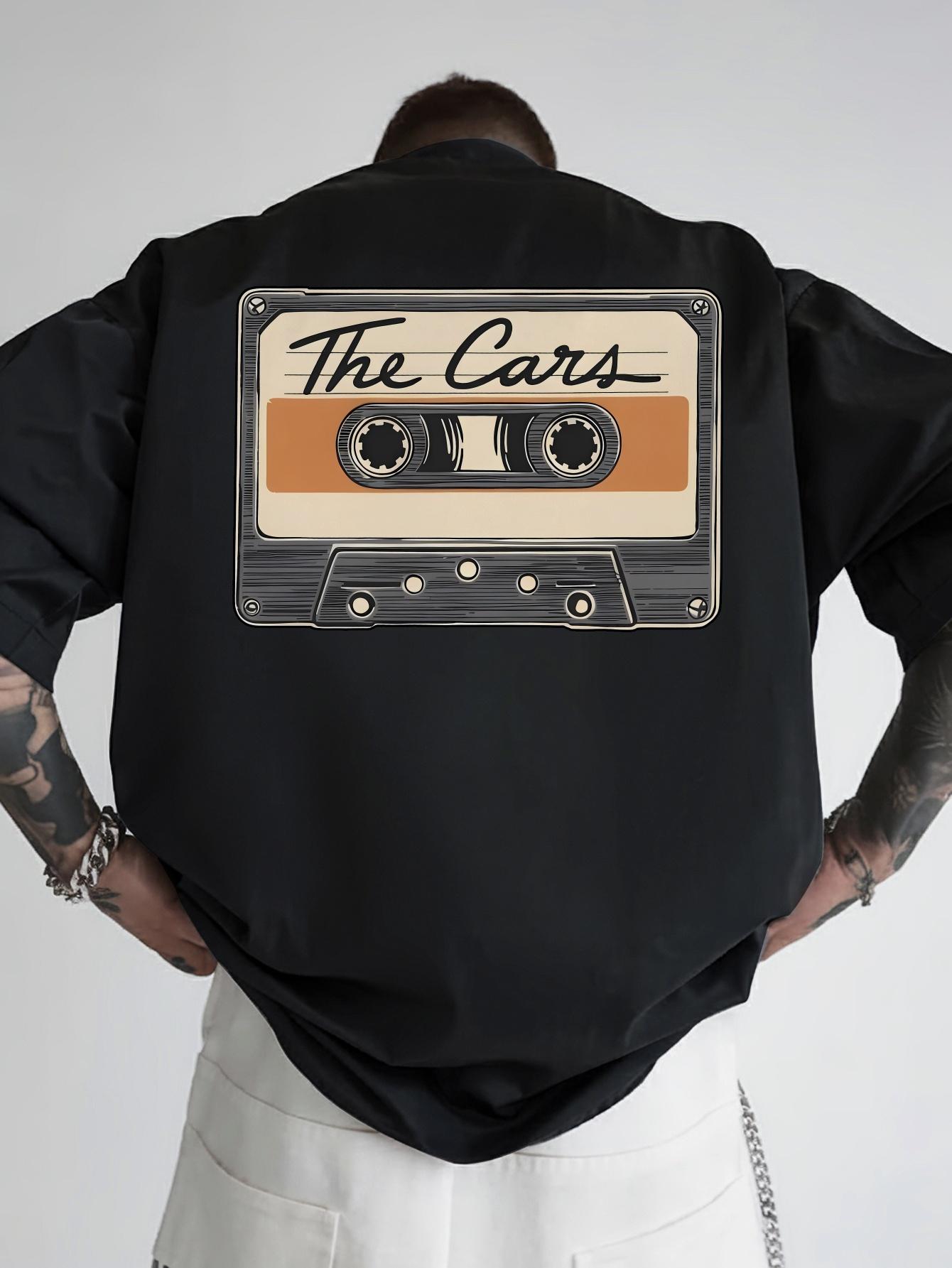 Vintage Rock Band Graphic T-shirt - Retro The Cars Cassette Tape Back Print XXXL