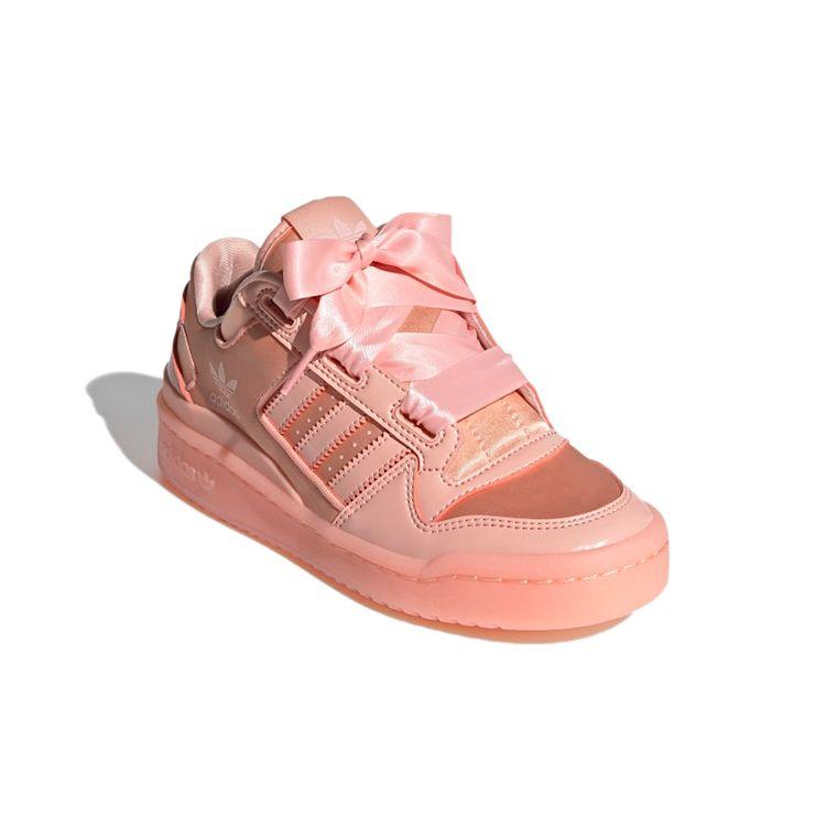 Adidas Originals Forum Satin Low Kids Sneakers Coral-Pink FY8823