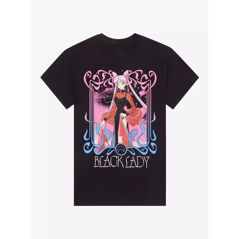 

Sailor Moon Usagi Tsukino Unisex Pure Cotton Tshirt 2026 Summer Anime Print Loose Casual Parentchild Short Sleeved Top 4XL