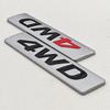 4WD Logo Stickers 3D Metal Emblem Badge Car Stickers Decals For Hyundai iX25 iX35 Tucson Toyota RAV4 Sticker Auto Accessories