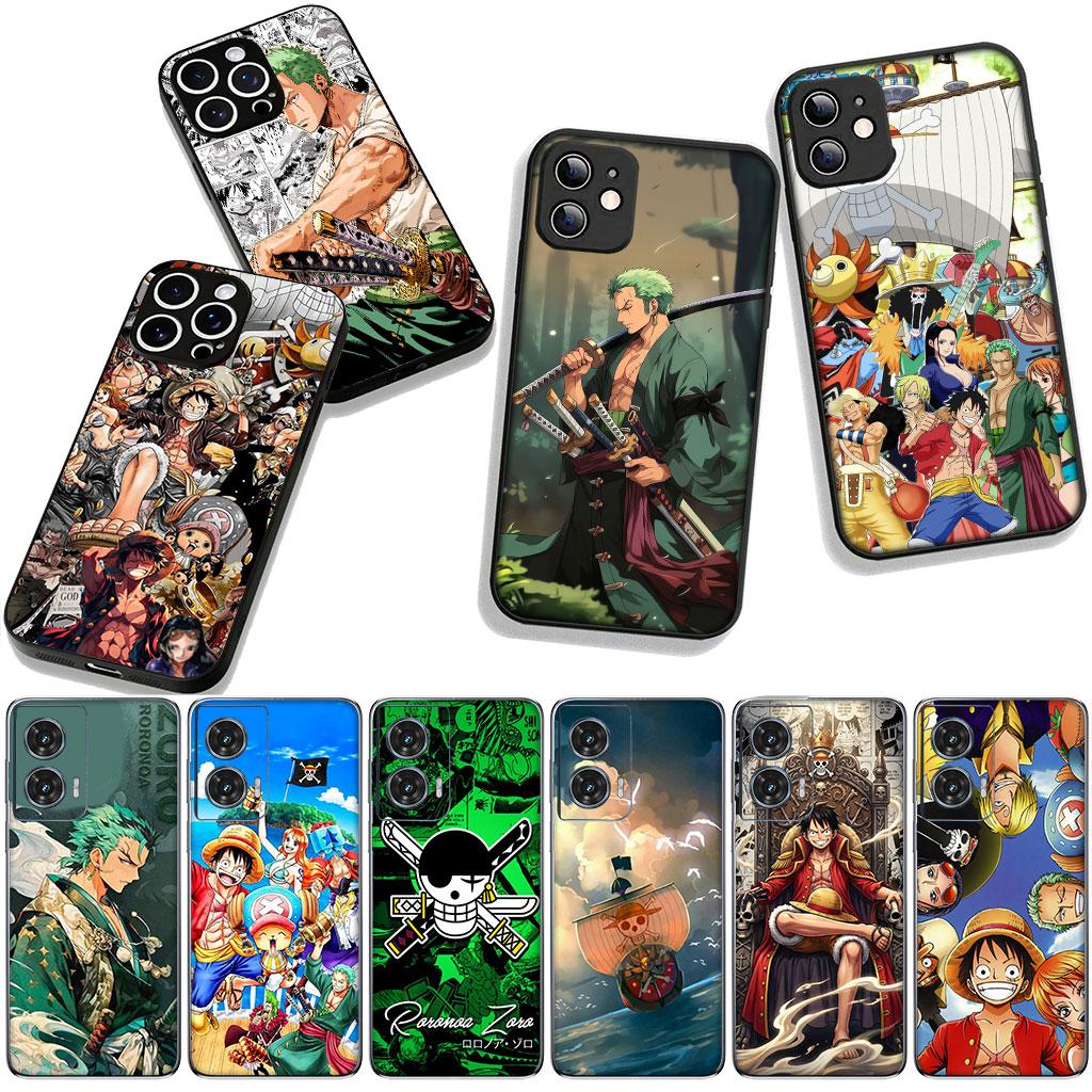 Luffy One Poster Roronoa Zoro Piece Case for Motorola Moto G04 G13 G14 G22 G23 G20 G32 G34 G35 G64 G82 G84 G53 G60 G72 E14 E15